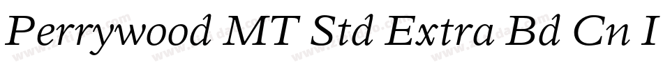 Perrywood MT Std Extra Bd Cn It字体转换